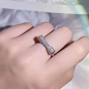 Elegant Silver Bow Ring